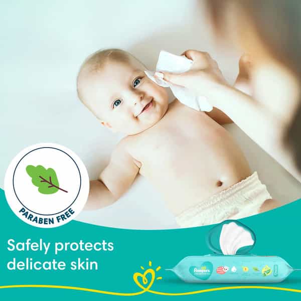 Pampers Baby Gentle Wet Wipes With Aloe 97% Pure Water - 72 Count