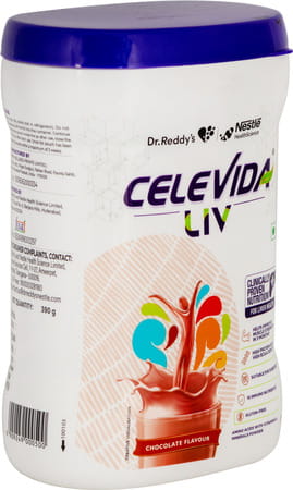 Celevida Liv | Nutritional Drink For Liver Health | Chocolate Flavour | 390g