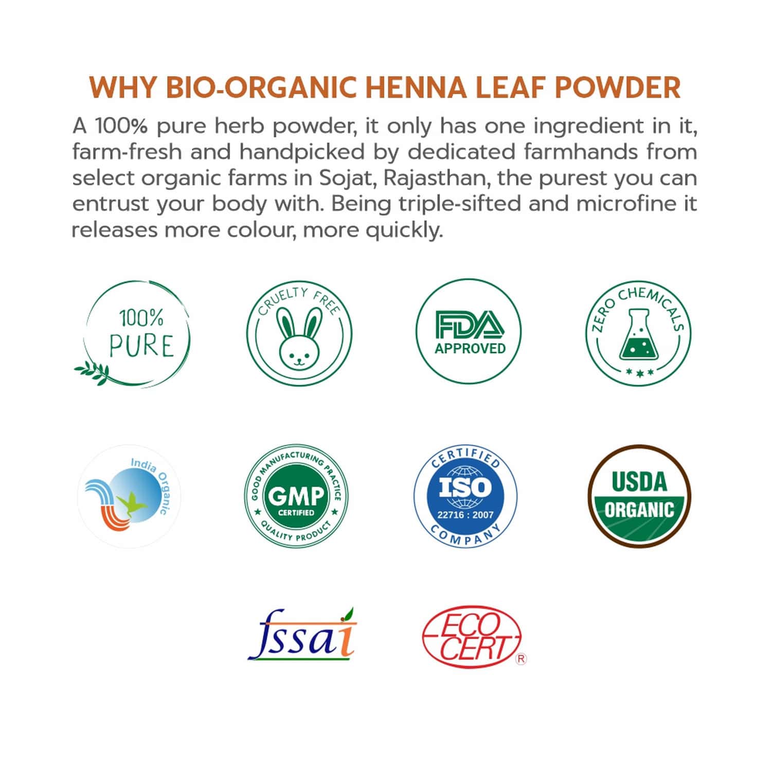 Buy INDUS VALLEY 100 ORGANIC NATURAL RED HENNA LEAF POWDER FOR HAIRS