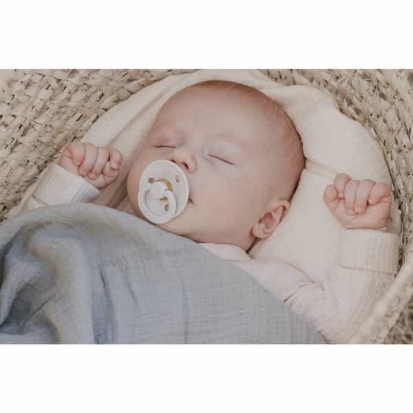 Bibs Colour 2 Pack Latex Size 1 Ivory/Blush - 0+ Months