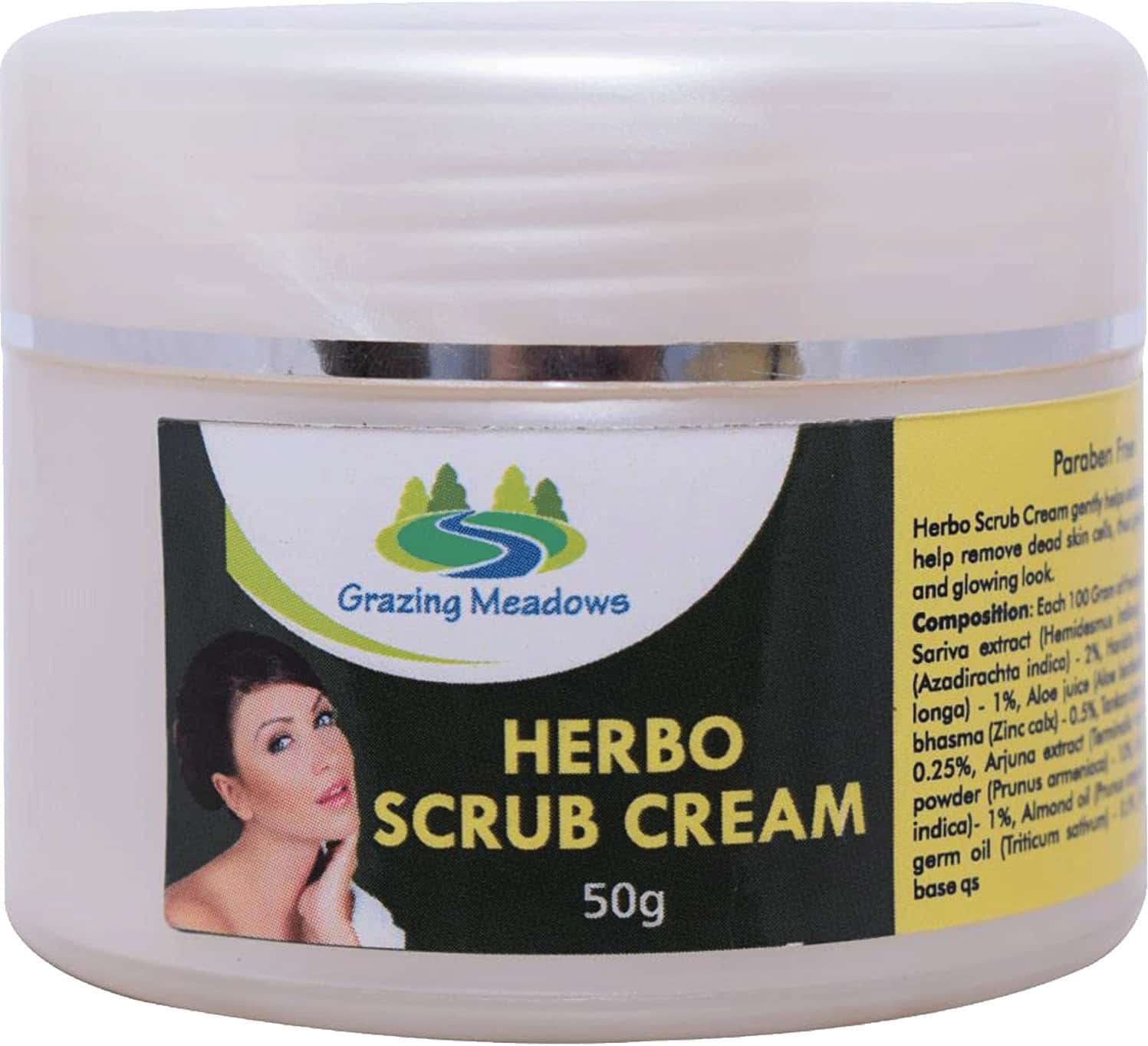 Buy GRAZING MEADOWS HERBO SCRUB CREAM 50 GMS SKIN SCRUB CREAM (PACK OF 5) Online & Get Upto 60