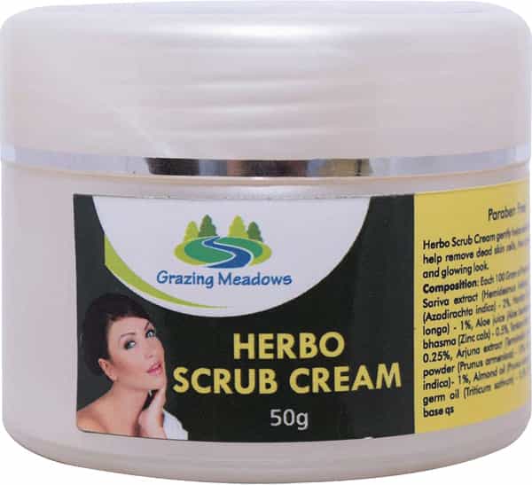Grazing Meadows Herbo Scrub Cream | 50 Gms Skin Scrub Cream For All Skin Types