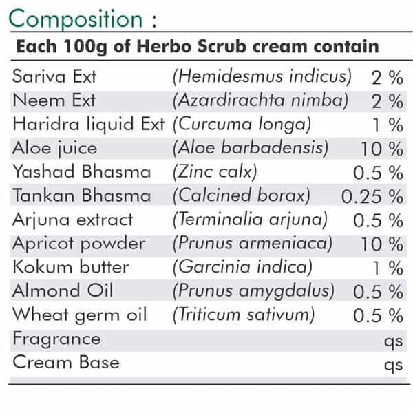 Grazing Meadows Herbo Scrub Cream | 50 Gms Skin Scrub Cream For All Skin Types
