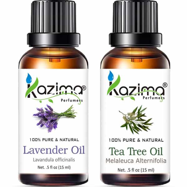 Kazima Combo Of Lavender Oil And Tea Tree Essential Oil ( Each 15Ml ) (15 Ml)