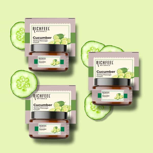Cucumber Toning Massage Cream 100 G Pack Of 3