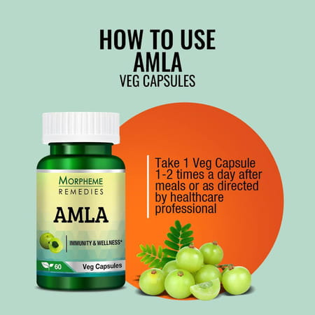 Morpheme Remedies Amla 500 Mg - 60 Veg Capsules