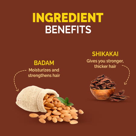 Meera Hairfall Care Shampoo | Goodness Of Badam & Shikakai | For Strong & Healthy Hair | 650ml