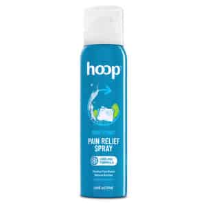 Hoop Pain Relief Spray - Cryotherapy Cooling Relief From Back | Leg | Knee | Joint | Sports Pain 80g