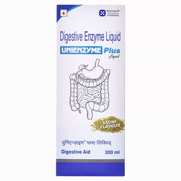 Unienzyme Plus Saunf Flavour Bottle Of 200Ml Oral Liquid