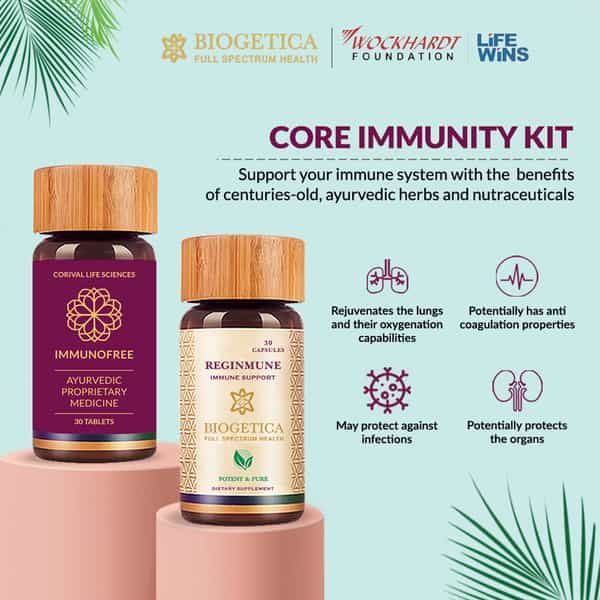 Biogetica Core Immunity Kit (Immunofree-30 Tablets And Reginmune-30 Tablets) 60 Tablets