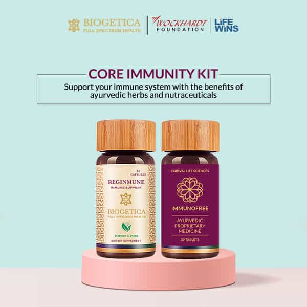 Biogetica Core Immunity Kit (Immunofree-30 Tablets And Reginmune-30 Tablets) 60 Tablets