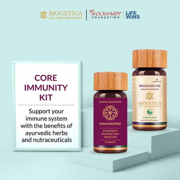 Biogetica Core Immunity Kit (Immunofree-30 Tablets And Reginmune-30 Tablets) 60 Tablets