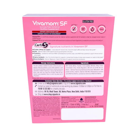 Vivamom Sf Kesar Badam Flavour Maternal Nutrition Drink Refill Of 200Gm