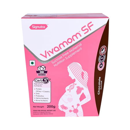 Vivamom Sf Kesar Badam Sucrose Free Maternal Nutrition Supplement For Pregnant Women Box Of 200gm