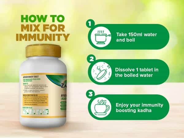 Zandu Ayush Kwath Ayurvedic Immunity Booster - 60 Tablets