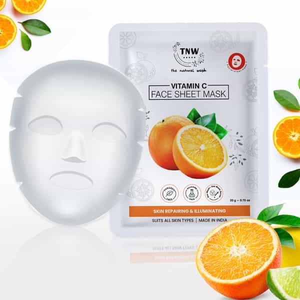 Tnw The Natural Wash Vitamin C Face Sheet Mask - Pack Of 2