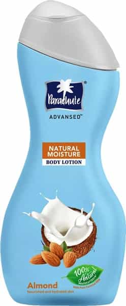 Parachute Advansed Natural Moisture Body Lotion With Almond Nourished & Hydrated Skin 400 Ml 