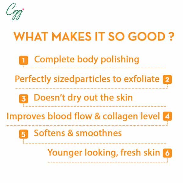 Cgg Cosmetics Vitamin C Gel Exfoliating Body Scrub- 250Gm