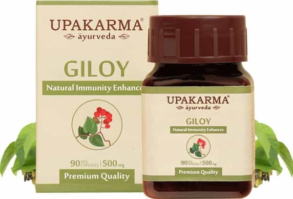 Upakarma Ayurveda Pure And Premium Giloy Extract 500 Mg 90 Veggie Capsules