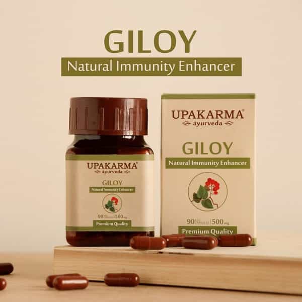 Upakarma Ayurveda Pure And Premium Giloy Extract 500 Mg 90 Veggie Capsules