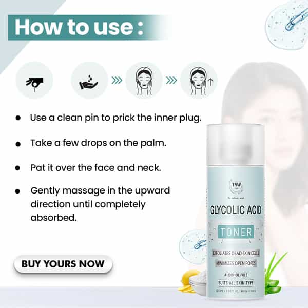 Tnw The Natural Wash Glycolic Acid Toner | For Exfoliating Dead Skin Cells | Alcohol Free