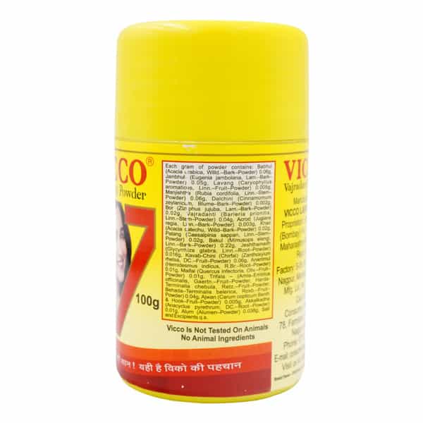 Vicco Vajradanti Ayurvedic Powder - 100 Gm