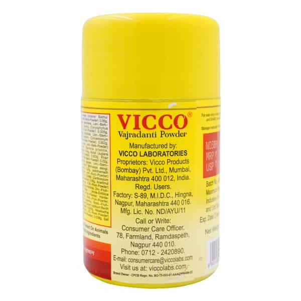Vicco Vajradanti Ayurvedic Powder - 100 Gm