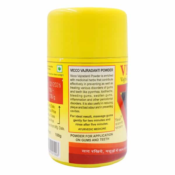 Vicco Vajradanti Ayurvedic Powder - 100 Gm