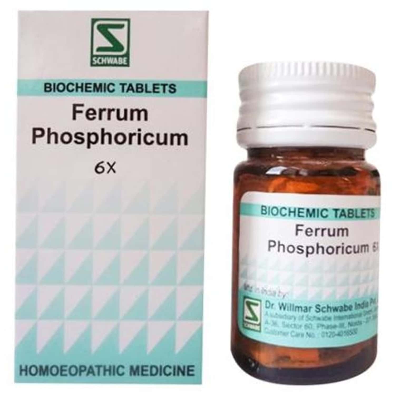 Dr. Willmar Schwabe India Ferrum Phosphoricum Biochemic Tablet 6x 20 No's