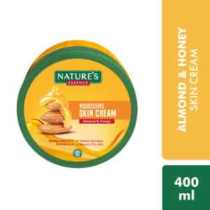Nature's Essence Almond & Honey Nourishing Skin Cream | Intense Moisturization & Radiance | 400ml