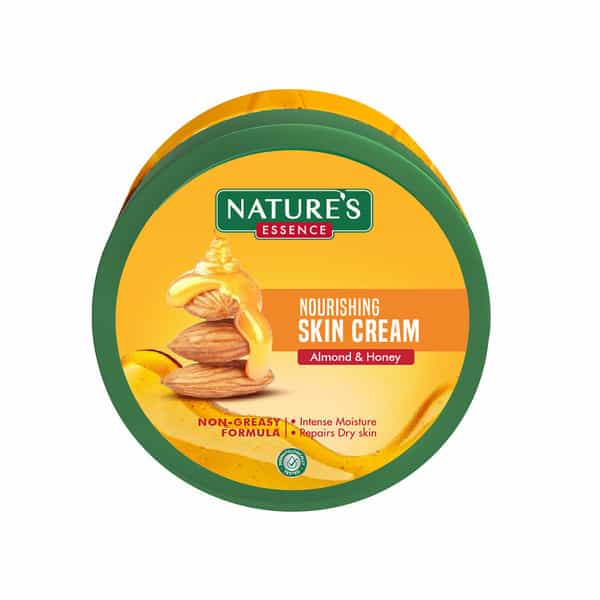 Nature's Essence Almond & Honey Nourishing Skin Cream | Intense Moisturization & Radiance | 400Ml