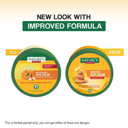 Nature'S Essence Almond & Honey Nourishing Skin Cream | Intense Moisturization & Radiance | 400ml