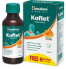 Himalaya Koflet Cough Syrup + 6 Lozenges Free For Cough & Throat Relief |Herbal |Non Drowsy | 100Ml