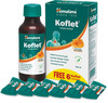 Himalaya Koflet Cough Syrup + 6 Lozenges Free For Cough & Throat Relief |Herbal |Non Drowsy | 100Ml