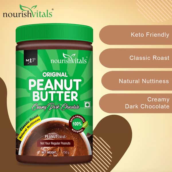 Nourishvitals Irresistibly Tasty Combo | High Protein Peanut Butter (Extra Crunchy 750Gm Each)