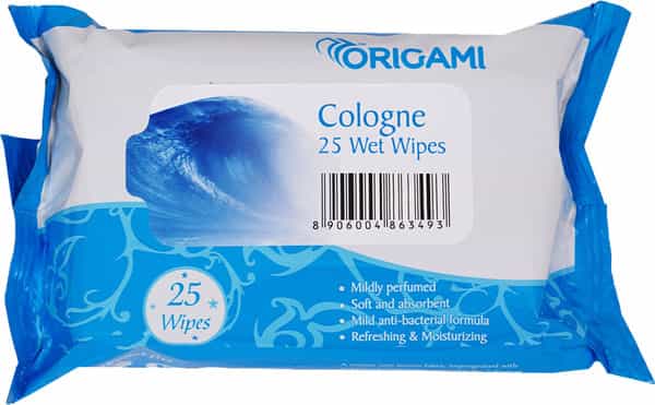 Origami So Soft Refreshing Facial Wet Wipes / Cleansing Face Wipe - Cologne - 25'S