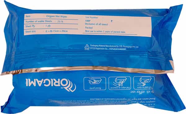 Origami So Soft Refreshing Facial Wet Wipes / Cleansing Face Wipe - Cologne - 25'S