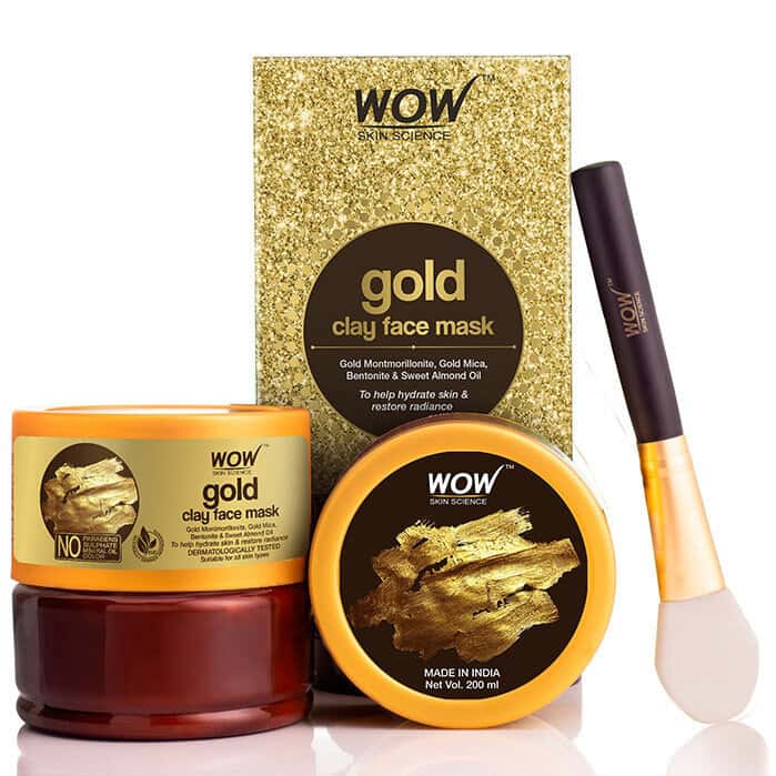 Wow Skin Science Gold Clay Face Mask - 200ml