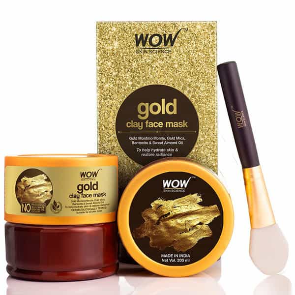 Wow Skin Science Gold Clay Face Mask - 200Ml