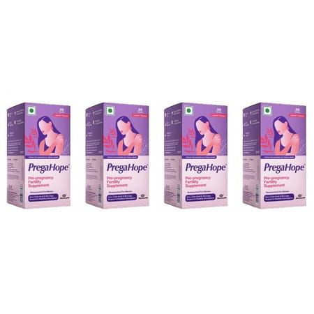 Prega Hope | Pre-Pregnancy Fertility Supplement | With Iron Folic Acid & Moringa | Lemon - 120n