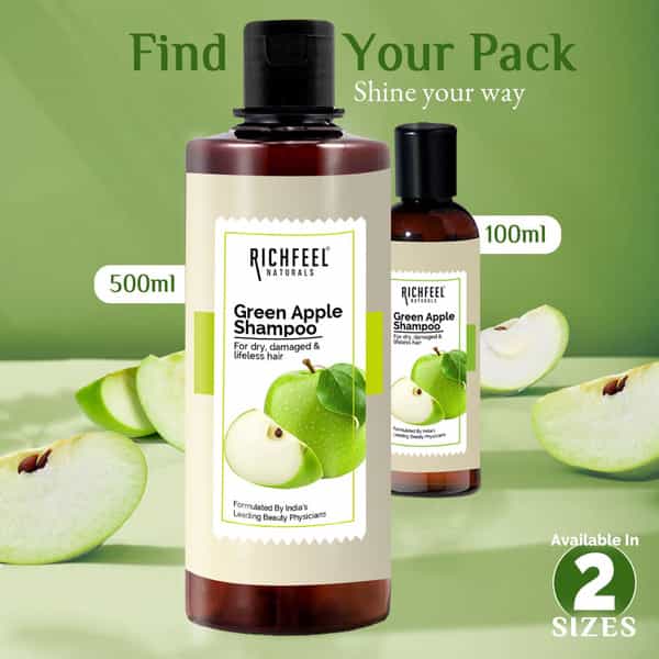 Green Apple Shampoo 100 Ml Pack Of 4