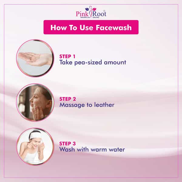 Pink Root Skin Whitening Face Wash 100Ml