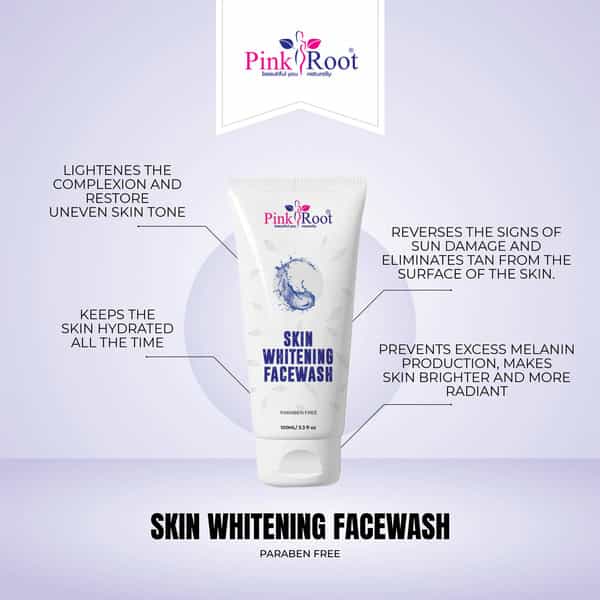 Pink Root Skin Whitening Face Wash 100Ml