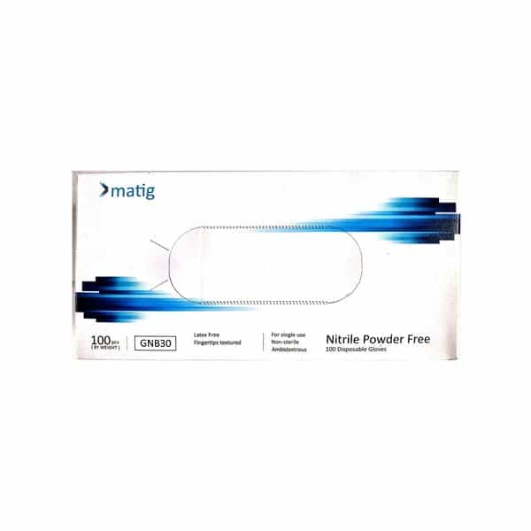 Matig Nitrile Examination Hand Gloves - 50 Pairs