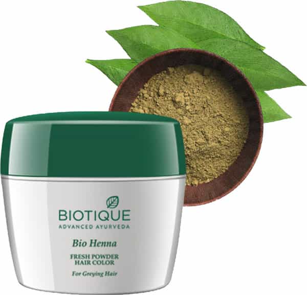 Biotique Bio Henna Fresh Powder Hair Color For Greying Hair 90 Gm