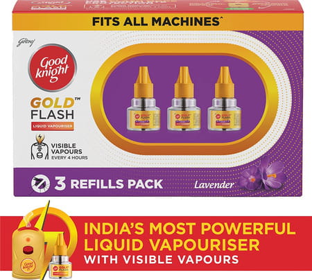 Godrej Good Knight Gold Flash Mosquito Repellent Refill (Lavender) 45 Ml