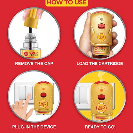 Godrej Good Knight Gold Flash Mosquito Repellent Refill (Lavender) 45 Ml