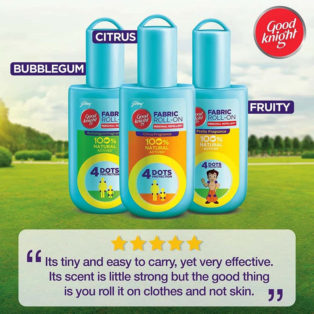 Buy GODREJ GOODKNIGHT FABRIC ROLL ON CITRUS 8ML Online & Get Upto