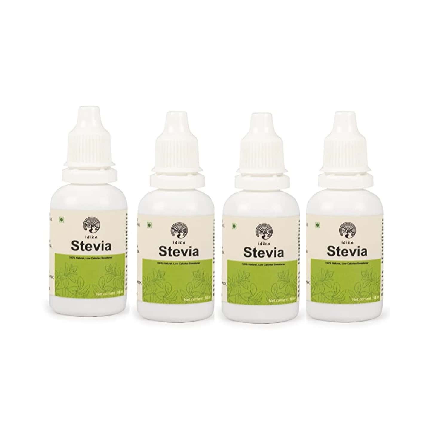 Idika Stevia Drop 10 Ml Diabetic Friendly 100% Natural Sugar Free Sweetener ( Pack Of 4)