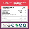 Carbamide Forte Melatonin Gummy - With Tagara | L Tryptophan & Vitamin B6| Sleep Supplement 60 Gummy